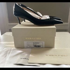 Patent leather, brand new, kitten heel pumps